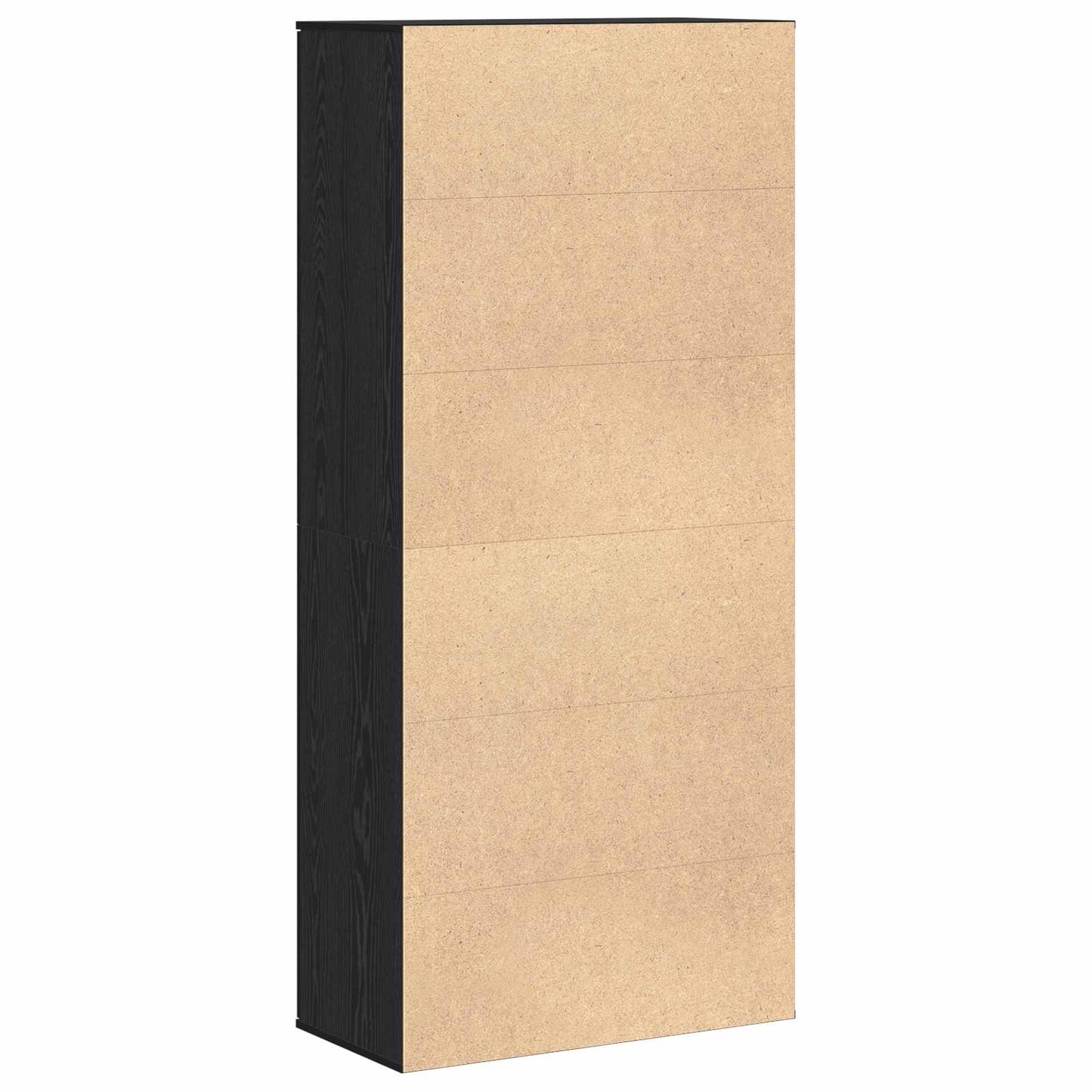 Højskab med hylde Sort eg 80 x 39 x 178 cm Konstrueret træ