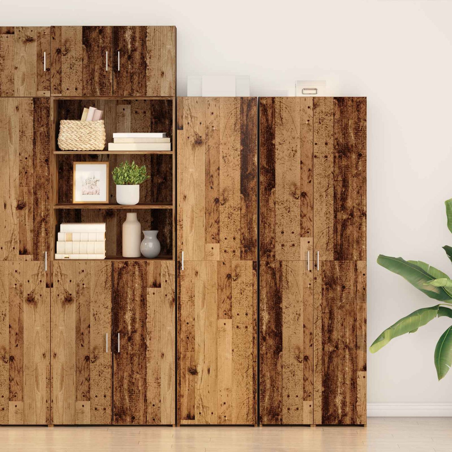 Highboard Gammelt træ 50 x 42,5 x 185 cm