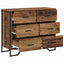 Skuffeskab med skuffe 2 pcs Gammelt træ 91 x 35,5 x 74,5 cm