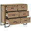 Skuffeskab med skuffe 2 pcs Artisan Egetræ 91 x 35,5 x 74,5 cm