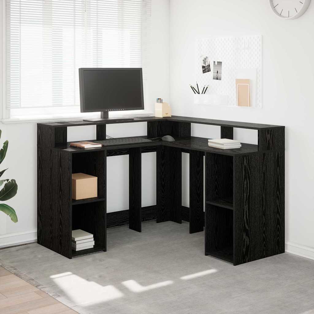 Bord Sort eg Konstrueret træ 130 x 130 x 91 cm