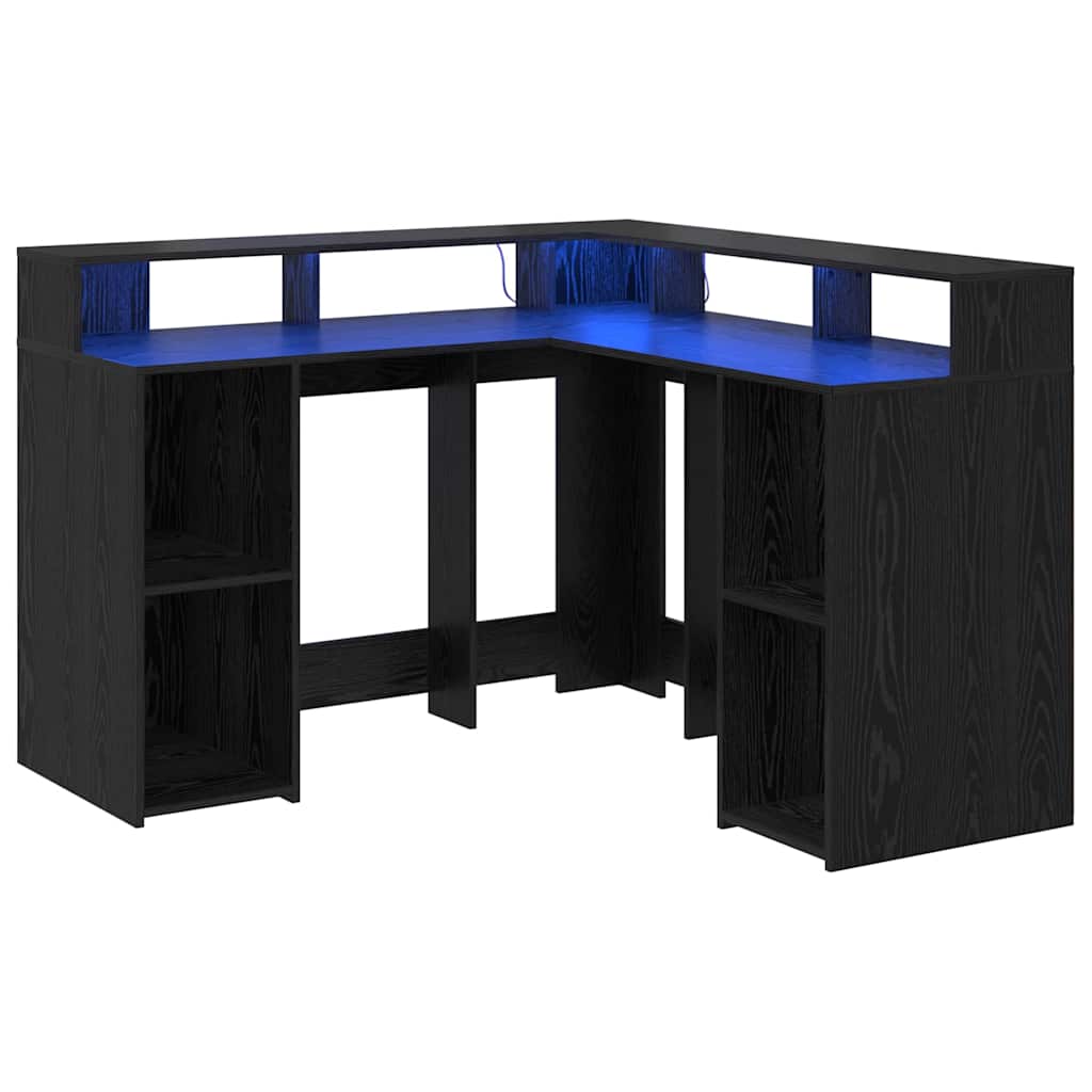 Bord Sort eg Konstrueret træ 130 x 130 x 91 cm