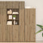2-delt opbevaringsskab med hylder 2 pcs Artisan-eg