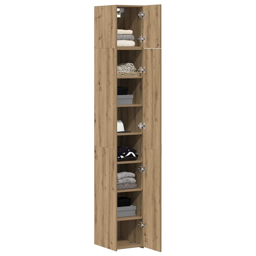 2-delt opbevaringsskab med hylder 2 pcs Artisan-eg