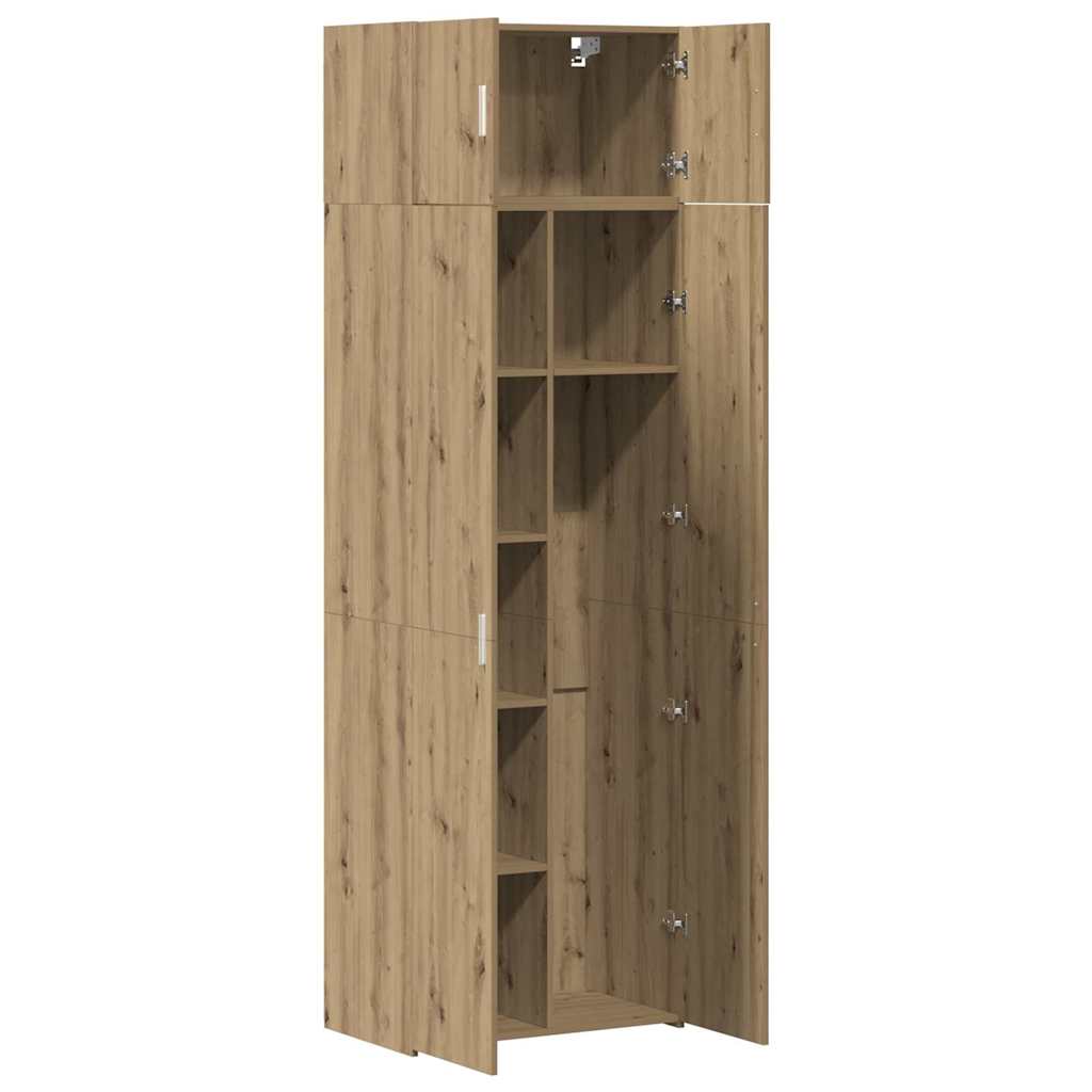 Opbevaringsskab 3 pcs Artisan Egetræ 70 x 42,5 x 185 cm