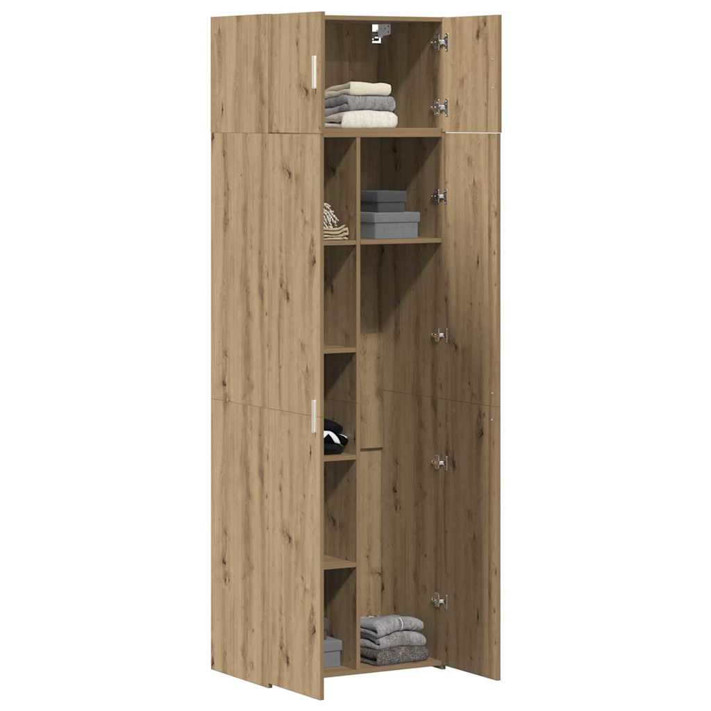 Opbevaringsskab 3 pcs Artisan Egetræ 70 x 42,5 x 185 cm