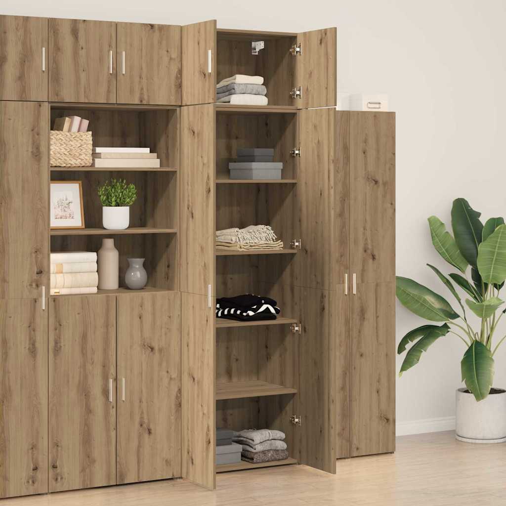 Opbevaringsskab 2 pcs Artisan Egetræ 70 x 42,5 x 225 cm