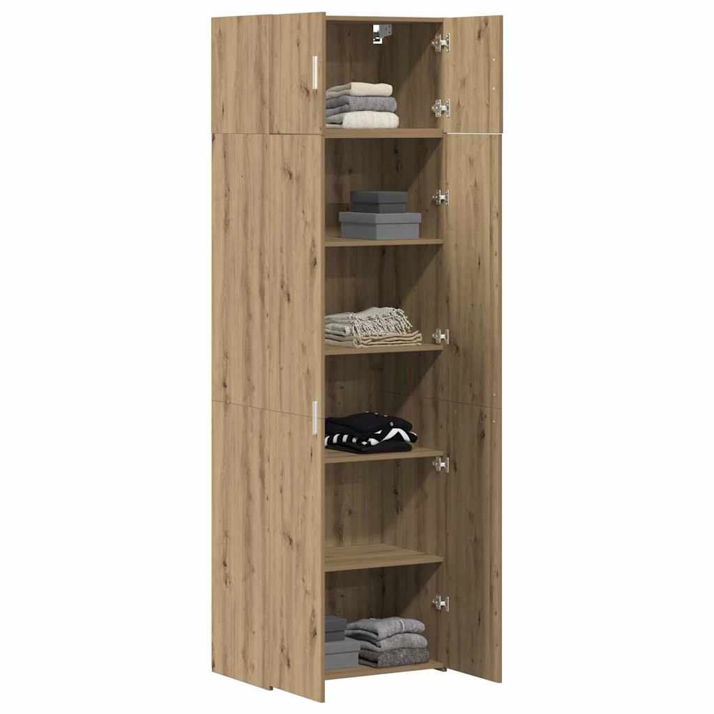 Opbevaringsskab 2 pcs Artisan Egetræ 70 x 42,5 x 225 cm