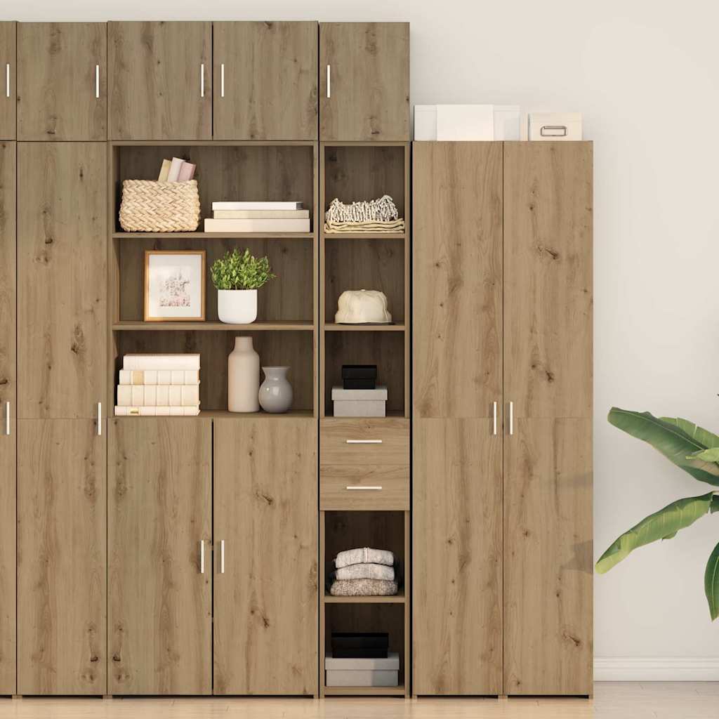 Opbevaringsskab 2 pcs Artisan Egetræ 30 x 42,5 x 225 cm