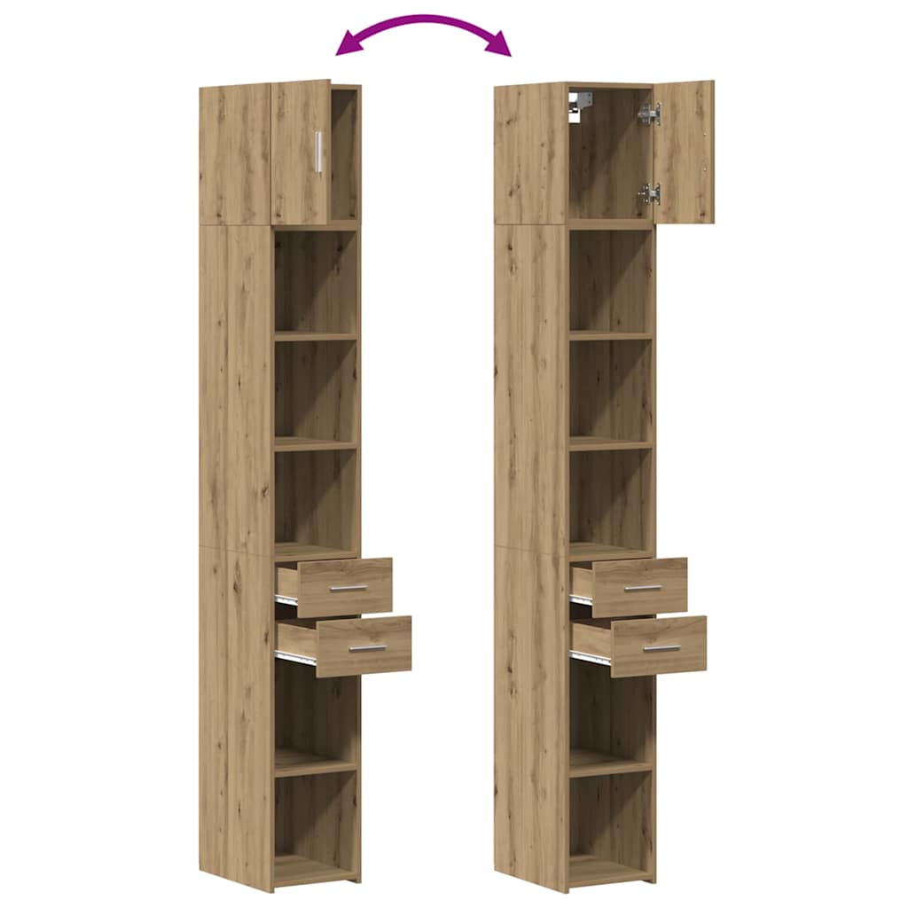 Opbevaringsskab 2 pcs Artisan Egetræ 30 x 42,5 x 225 cm