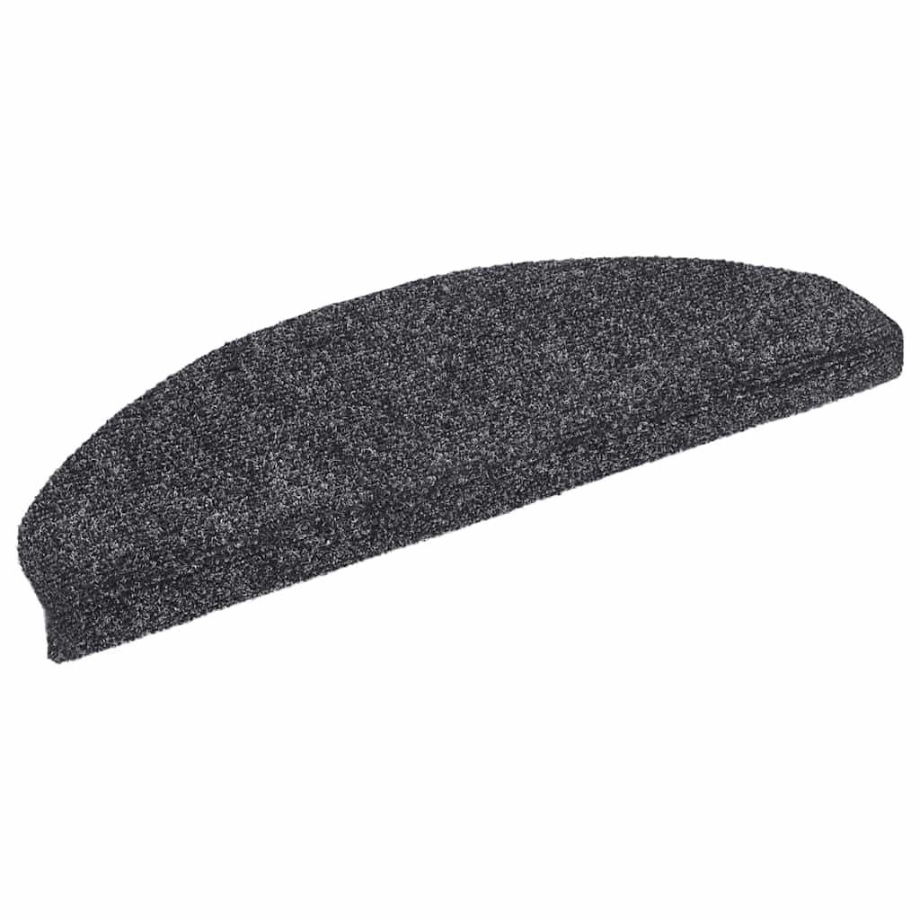 trappemåtter selvklæbende 20 stk. 65x21x4 cm mørkegrå halvrunde store