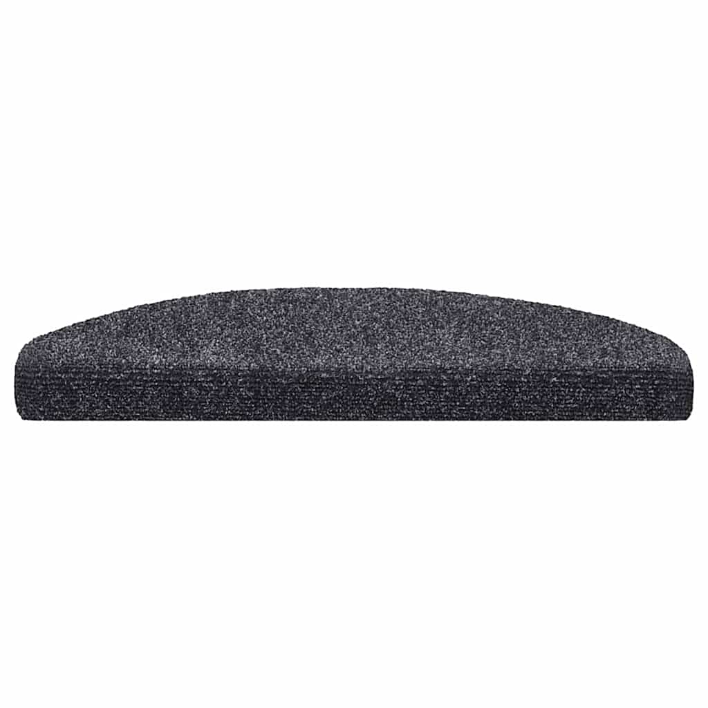 trappemåtter selvklæbende 20 stk. 65x21x4 cm mørkegrå halvrunde store