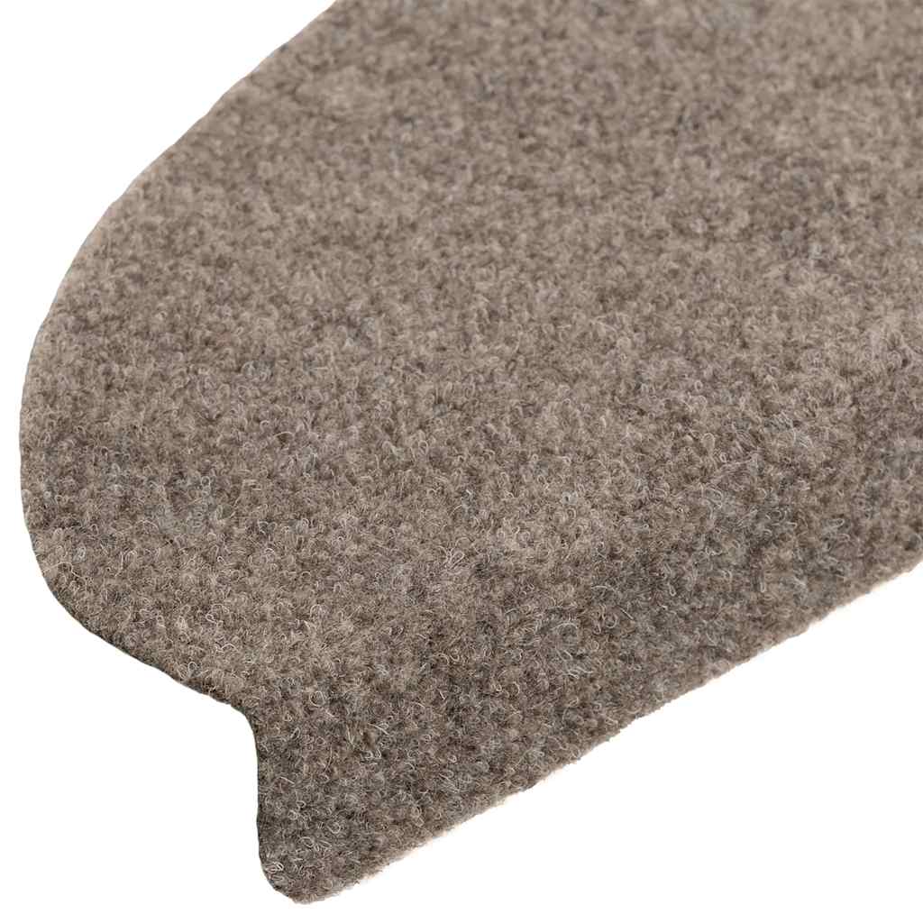 trappemåtter selvklæbende 20 stk. 65x21x4 cm beige halvrunde store