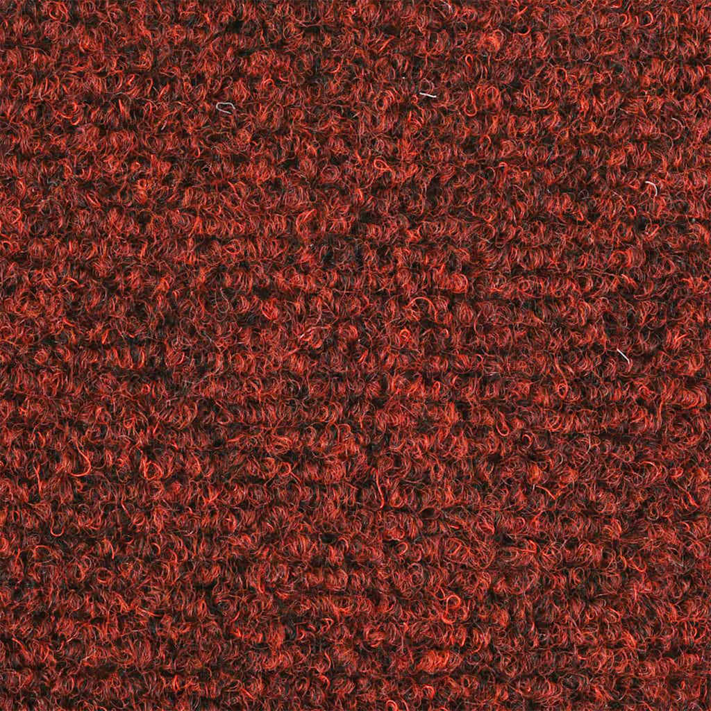 trappemåtter selvklæbende 20 stk. 56x17x3 cm bordeauxrød halvrunde