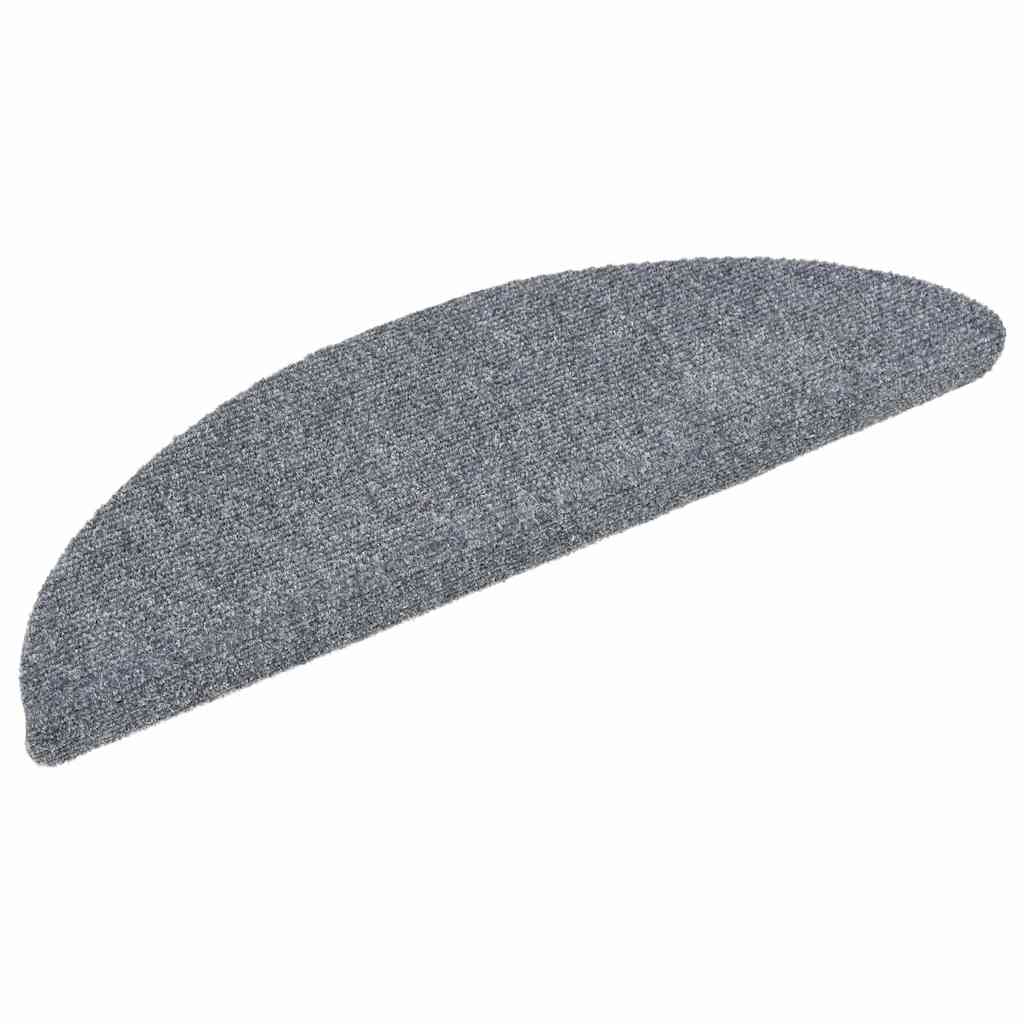 trappemåtter selvklæbende 30 stk. 56x17x3 cm lysegrå halvrunde