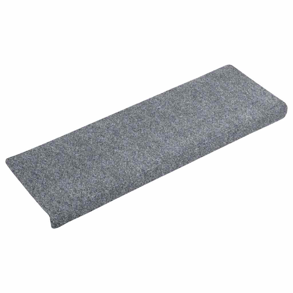 trappemåtter selvklæbende 30 stk. 65x21x4 cm lysegrå rektangulær kant