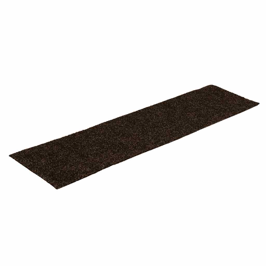 trappemåtter selvklæbende 30 stk. 76x20 cm brune rektangulære