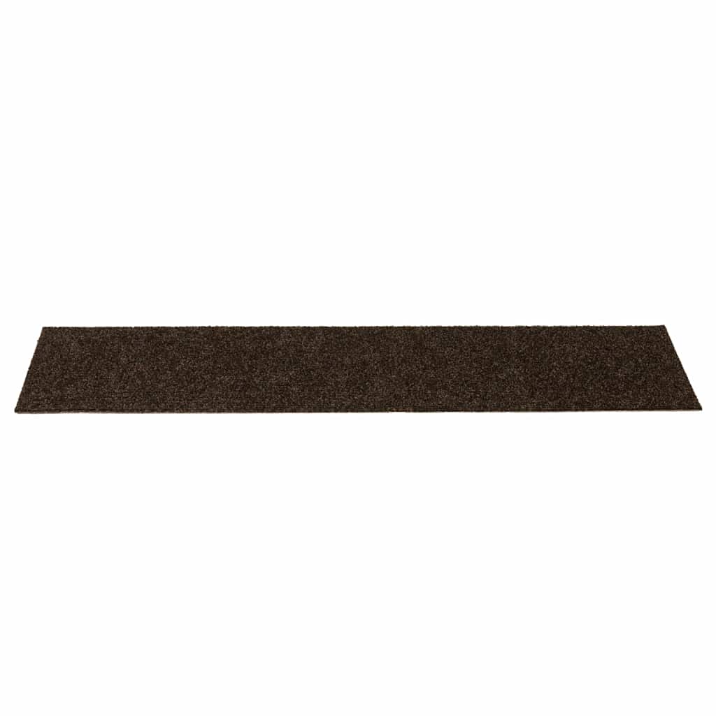trappemåtter selvklæbende 30 stk. 76x20 cm brune rektangulære