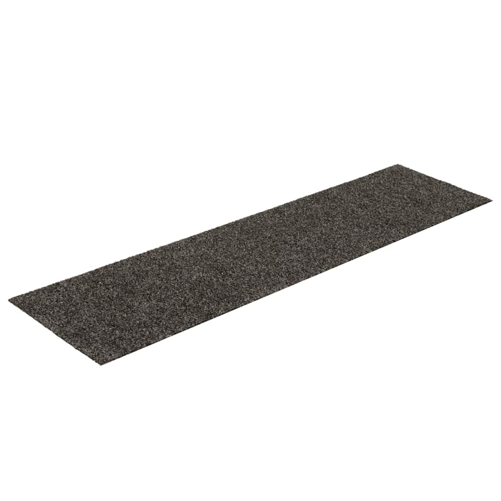 trappemåtter selvklæbende 30 stk. 76x20 cm antracit rektangulære