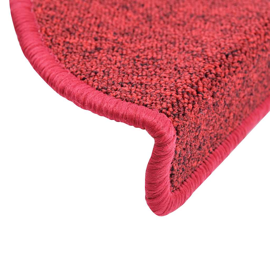 trappemåtter 30 stk. 56x17x3 cm rød halvrund