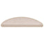 trappemåtter 30 stk. 56x17x3 cm taupe halvrund
