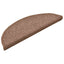trappemåtter 30 stk. 56x17x3 cm brune halvrunde