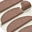 trappemåtter 30 stk. 56x17x3 cm brune halvrunde