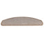 trappemåtter 30 stk. 65 x 24 x 4 cm lysebrune halvrunde store