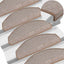 trappemåtter 30 stk. 65 x 24 x 4 cm lysebrune halvrunde store