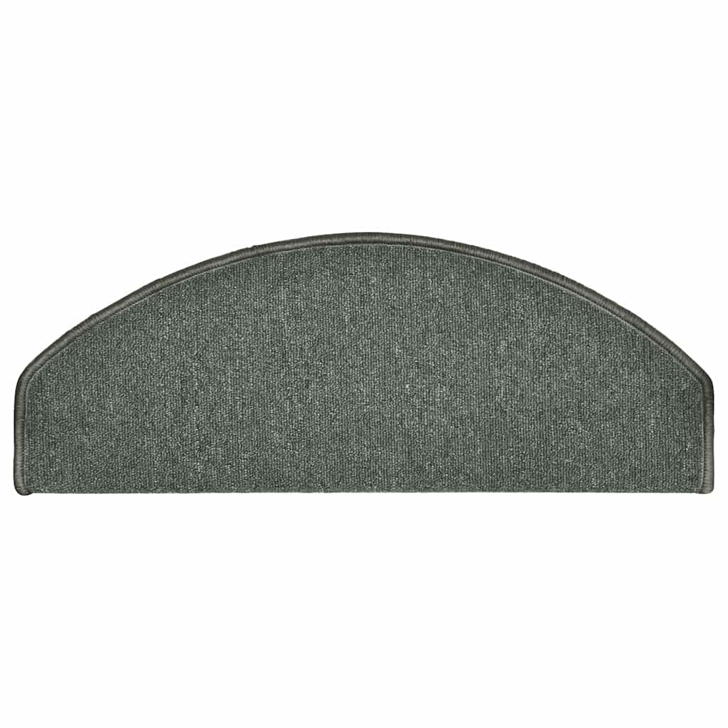 trappemåtter 30 stk. 65 x 24 x 4 cm mørkegrønne halvrunde store