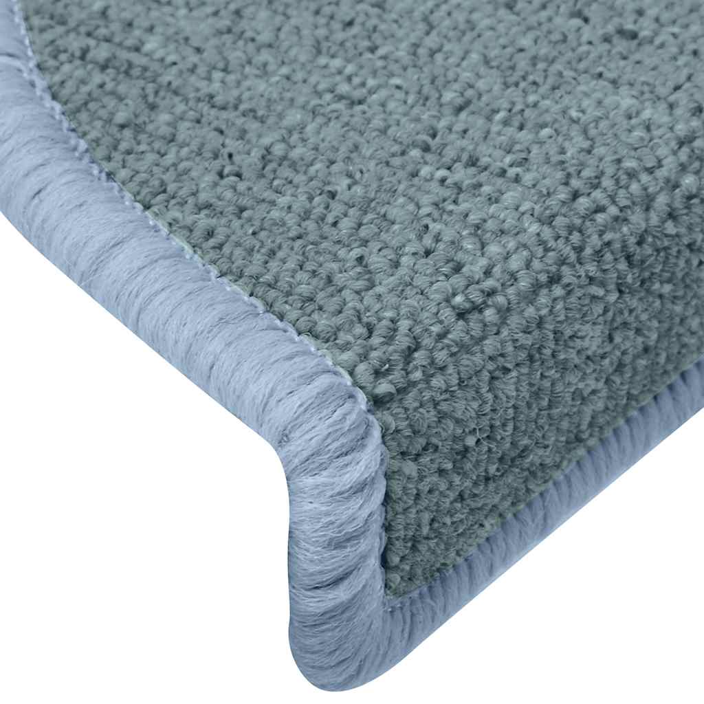 trappemåtter 30 stk. 65 x 24 x 4 cm havblå halvrunde store