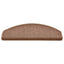 trappemåtter 30 stk. 65x24x4 cm brune halvrund store