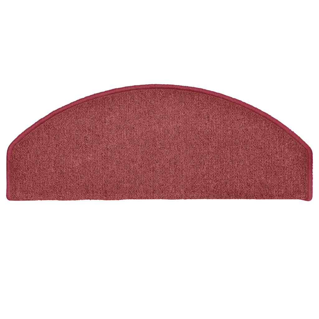 trappemåtter 30 stk. 65 x 24 x 4 cm bordeaux halvrund store