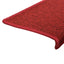 trappemåtter 30 stk. 65x21x4 cm rød rektangulær kant