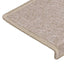 trappemåtter 30 stk. 65x21x4 cm taupe rektangulær kant