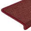 trappemåtter 30 stk. 65x21x4 cm bordeaux rektangulær kant