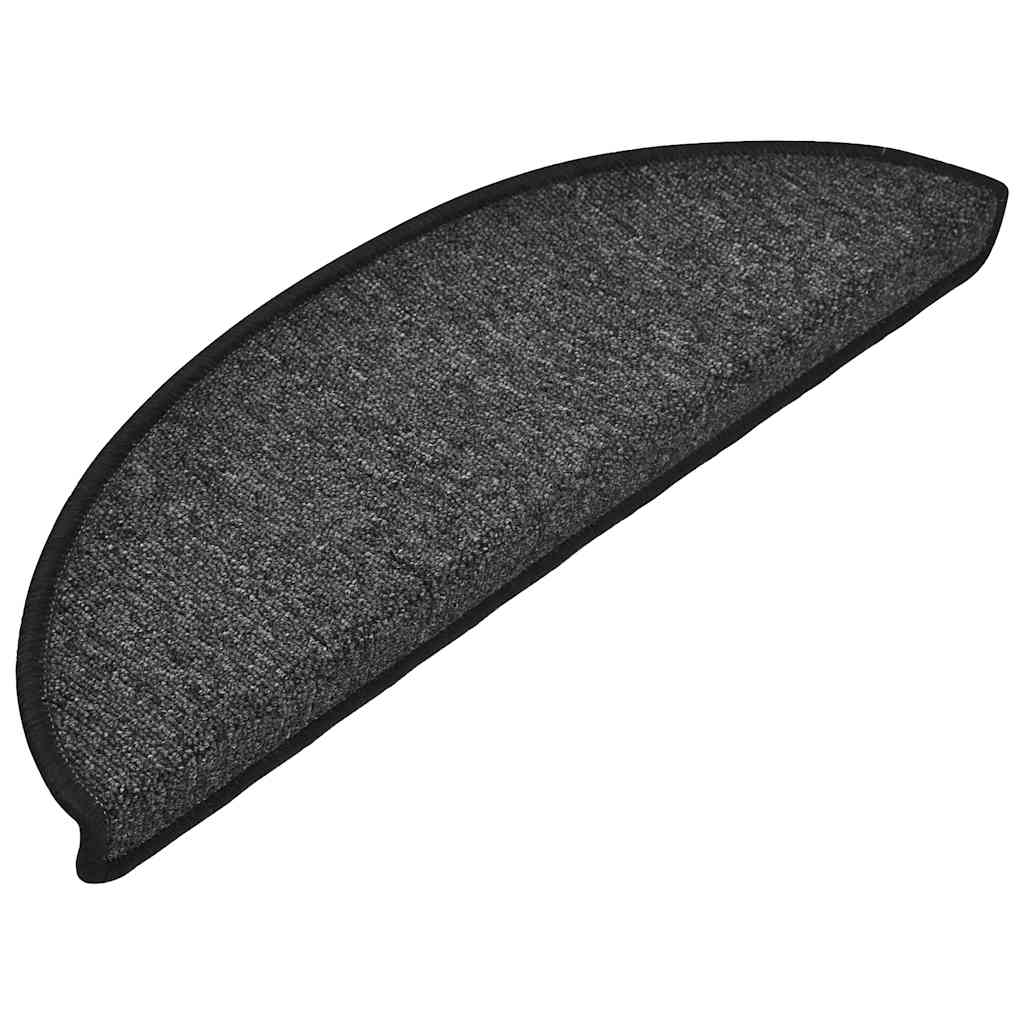 trappemåtter 20 stk. 56x17x3 cm antracit halvrund