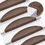 trappemåtter 20 stk. 56x17x3 cm kaffebrune halvrund