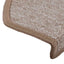 trappemåtter 20 stk. 65 x 24 x 4 cm lysebrune halvrunde store