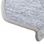 trappemåtter 20 stk. 65x24x4 cm lysegrå halvrunde store
