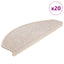 trappemåtter 20 stk. 65x24x4 cm taupe halvrund store