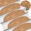 trappemåtter 30 stk. 65x21x4 cm beige halvrunde store
