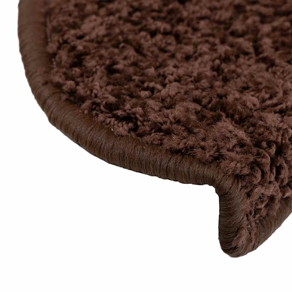 trappemåtter 30 stk. 65x21x4 cm brune halvrunde store