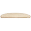 trappemåtter 30 stk. 65x21x4 cm cremefarvede halvrund store
