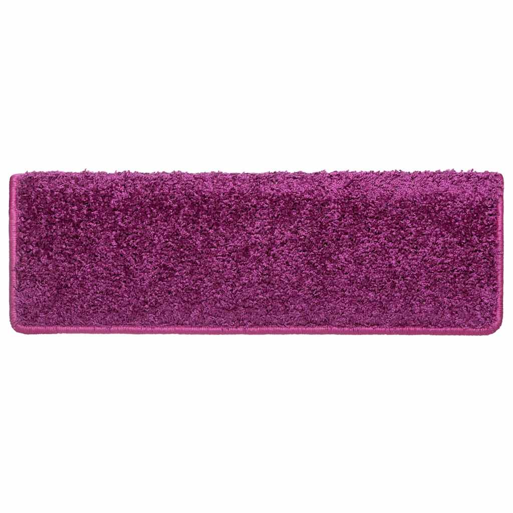 trappemåtter 30 stk. 65x21x4 cm violet rektangulær kant