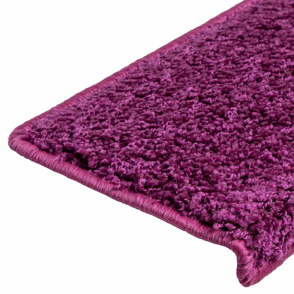 trappemåtter 30 stk. 65x21x4 cm violet rektangulær kant