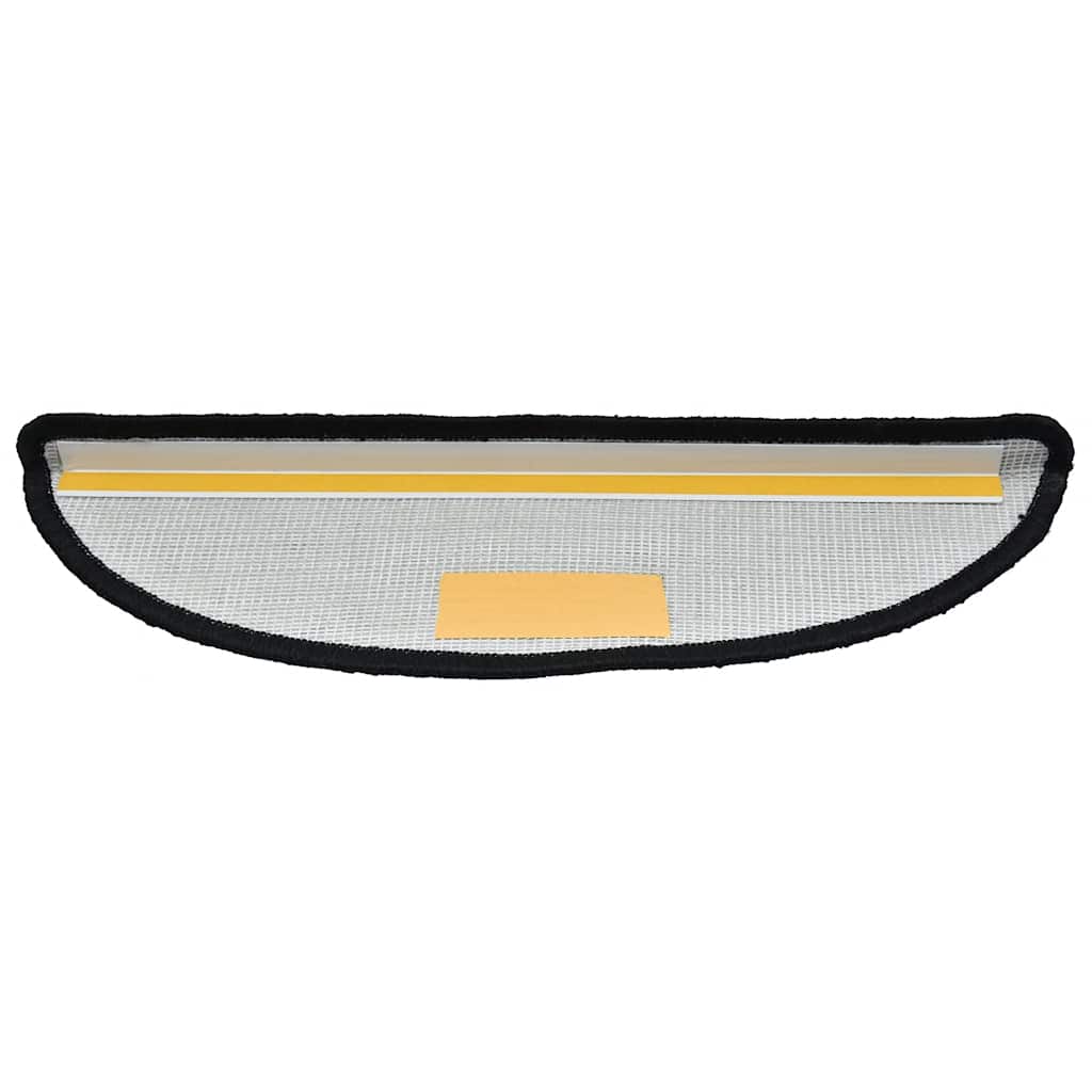 trappemåtter 20 stk. 56x17x3 cm sorte halvrunde