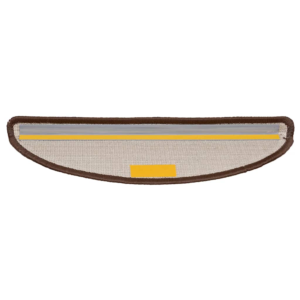 trappemåtter 20 stk. 56x17x3 cm brune halvrunde