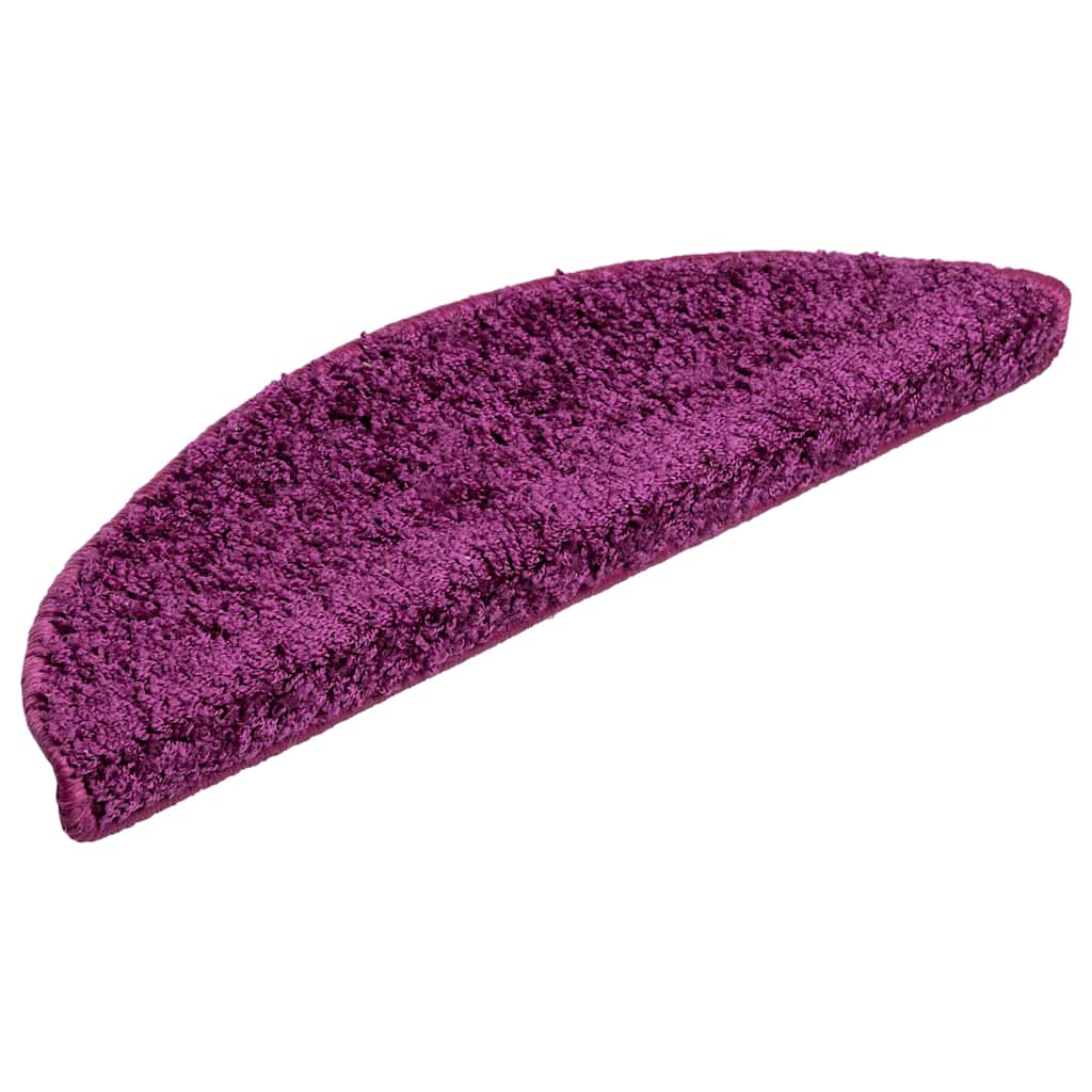 trappemåtter 20 stk. 56x17x3 cm violette halvrund