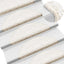 trappemåtter 20 stk. 56x17x3 cm hvide halvrunde